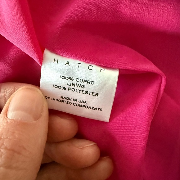 Hatch Pink Knee-Length Ruched Sundress with Flutter Sleeves - Picture 5 of 5